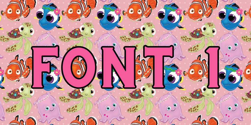 Name Towel | Pink Fish